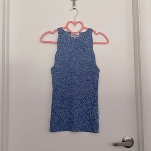 Ganni Melange Rib Tank, Daphne, S
